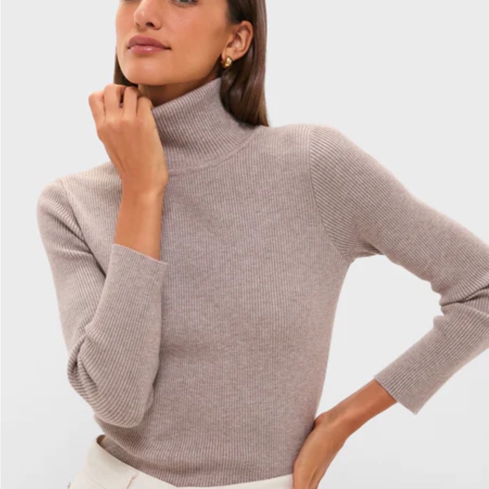Tuckernuck Women’s Oat Arlo Ribbed Turtleneck